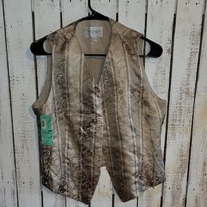 Emanuel Ungaro Beige and Cream Vest